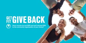 GET FIT, GIVE BACK THIS AUGUST cover