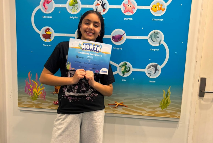 Swimmer of the Month: Navreet! cover